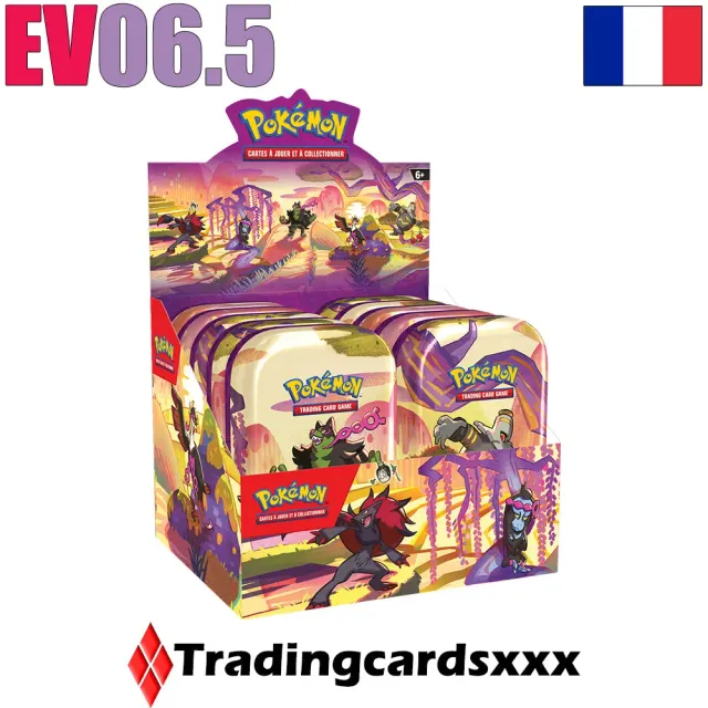 Pokémon Fable Nébuleuse EV06.5 display 10 Pokébox Mini Tins