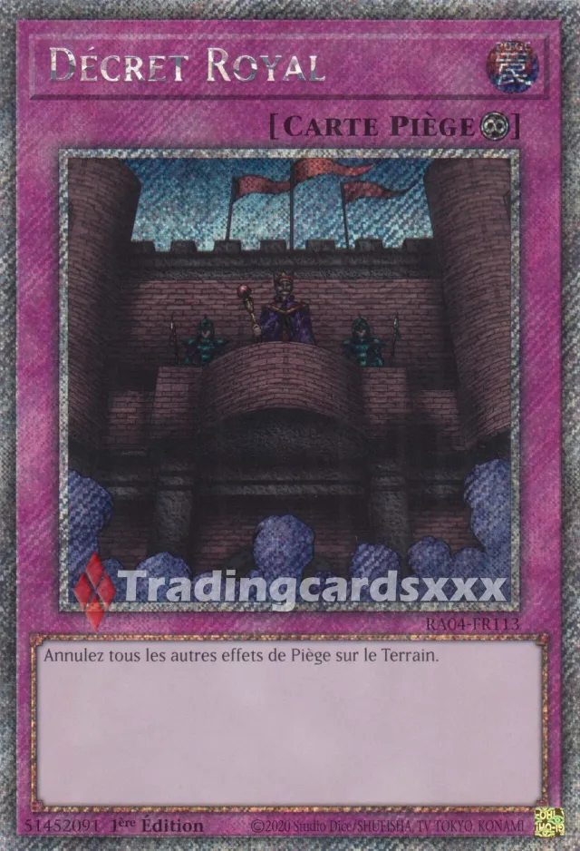 Yu-Gi-Oh! Décret Royal RA04-FR113 carte 1ère édition