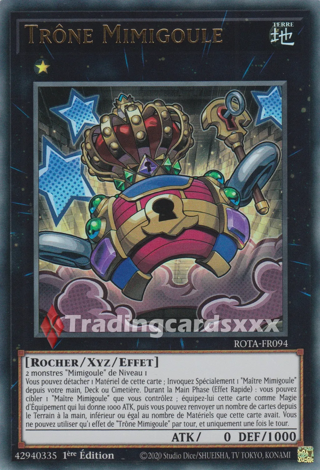 Yu-Gi-Oh! Trône Mimigoule carte à l’unité