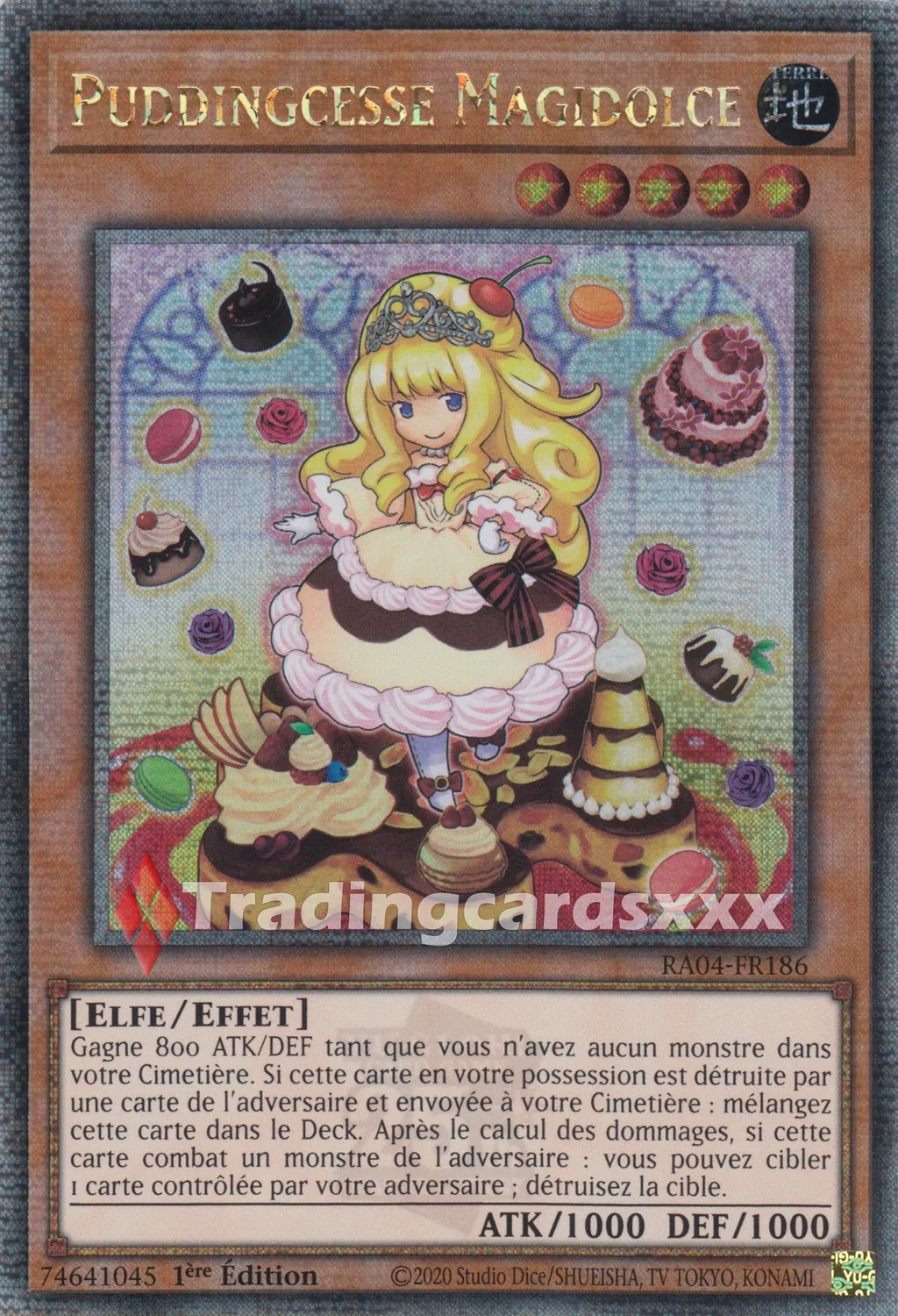 Yu-Gi-Oh! Ruée Quart Siècle Puddingcesse Magidolce RA04-FR186 carte