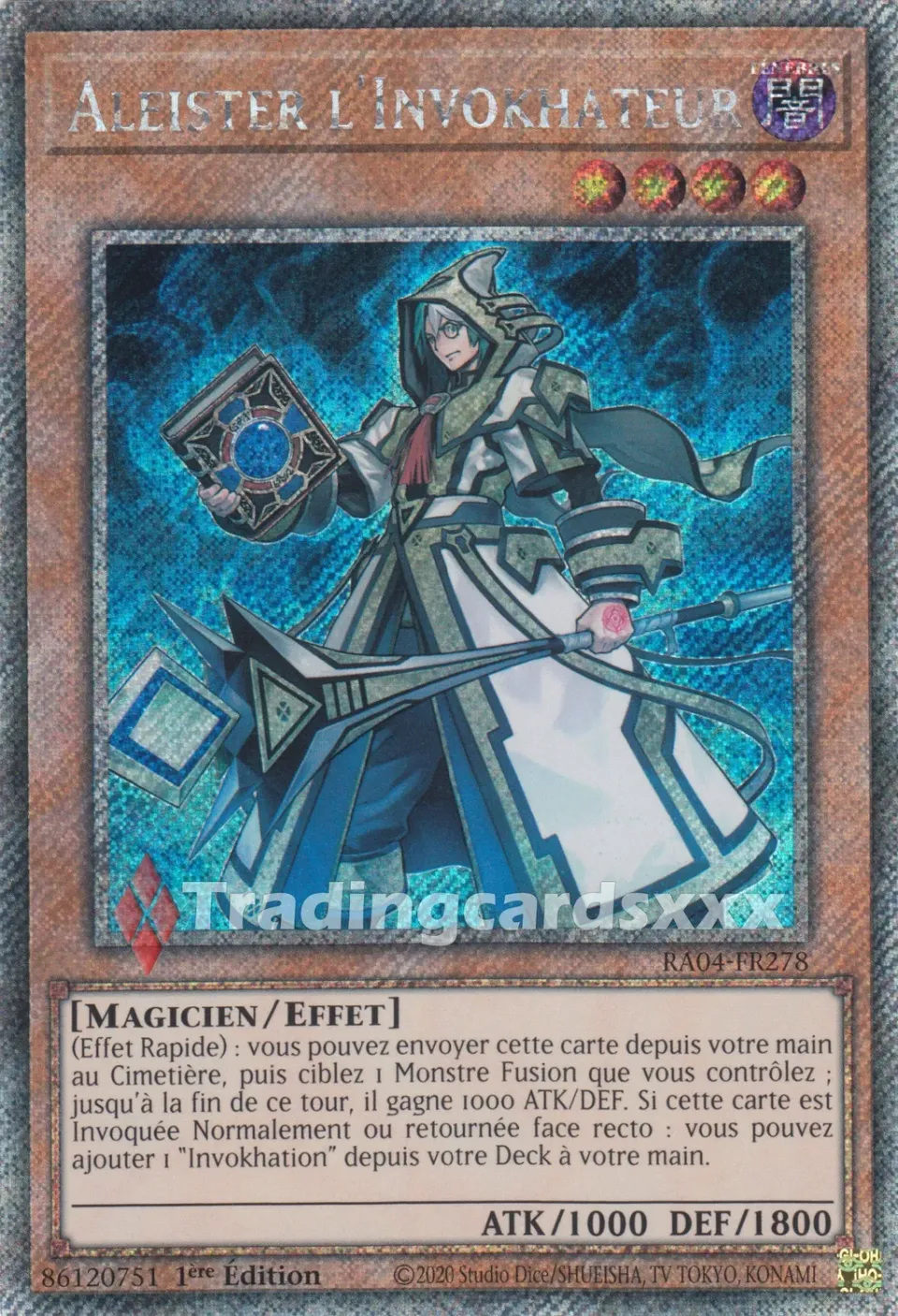 Yu-Gi-Oh! Aleister l'Invokhateur RA04-FR278 carte 1ère édition