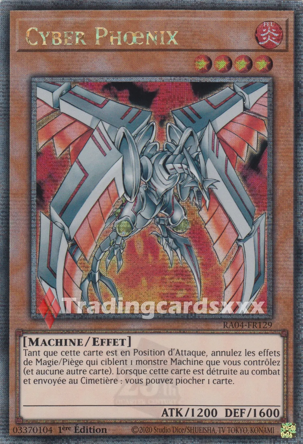 Yu-Gi-Oh! Cyber Phœnix RA04-FR129 carte à l'unité