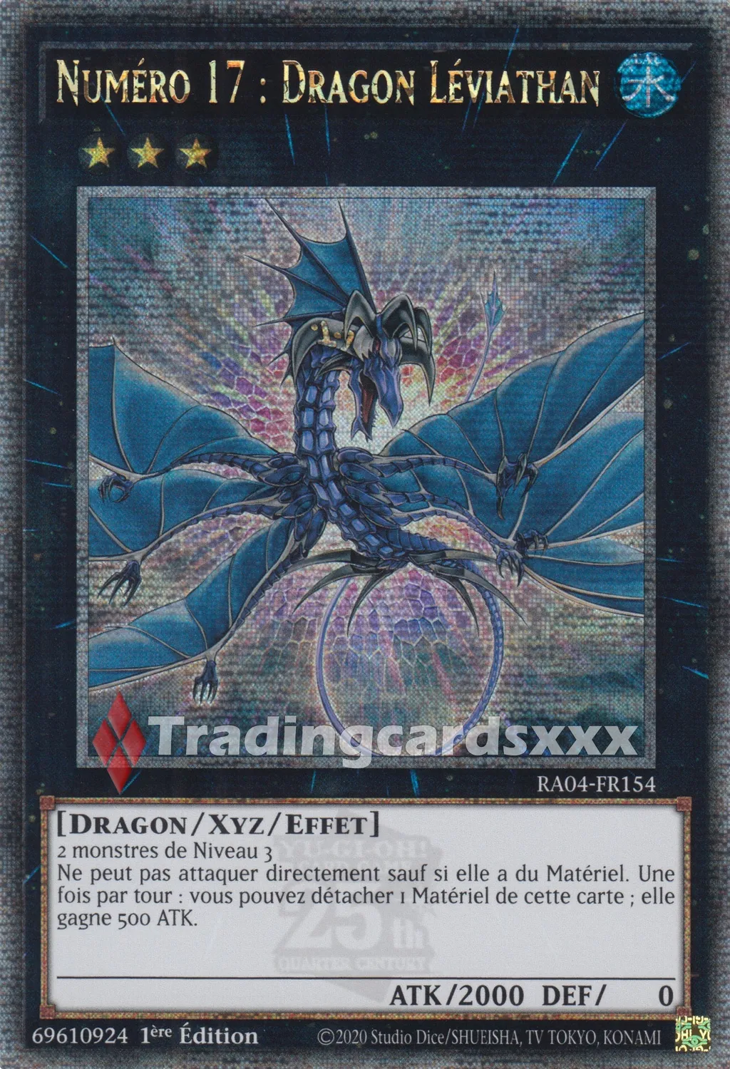 Yu-Gi-Oh! Numéro 17 : Dragon Léviathan carte à l’unité RA04-FR154