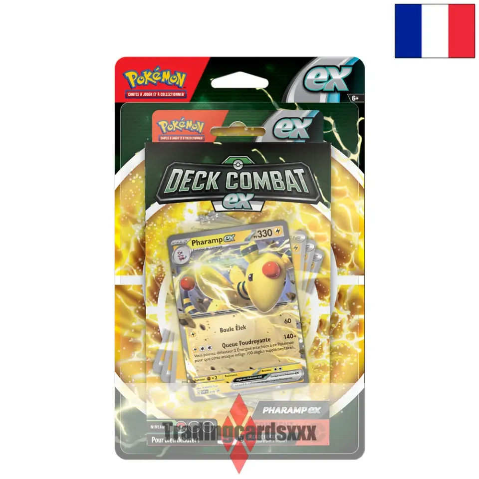 Pokémon Deck Combat ex Pharamp ex deck 60 cartes français