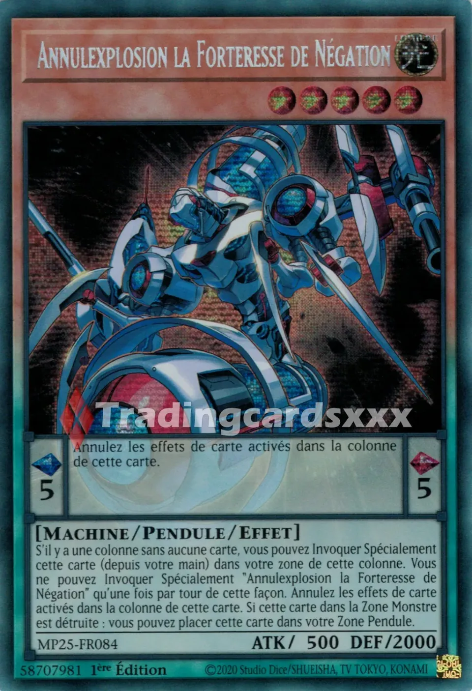 Yu-Gi-Oh! Annulexplosion la Forteresse carte
