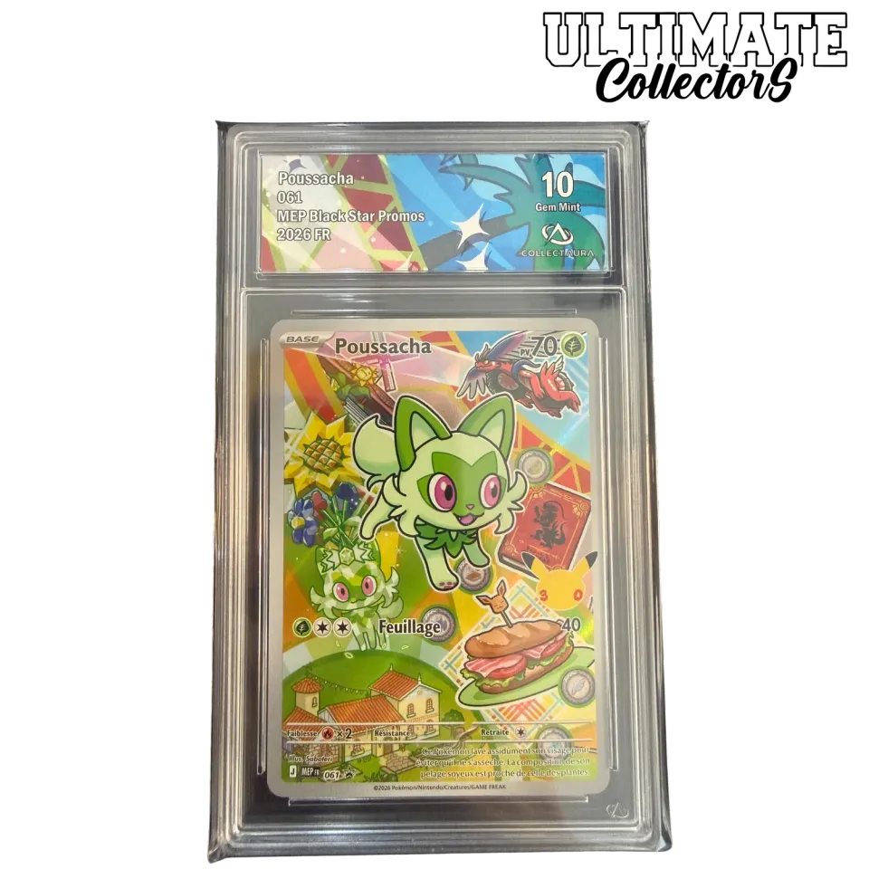 Pokémon MEP Poussacha 061/ME-P carte promo gradée française