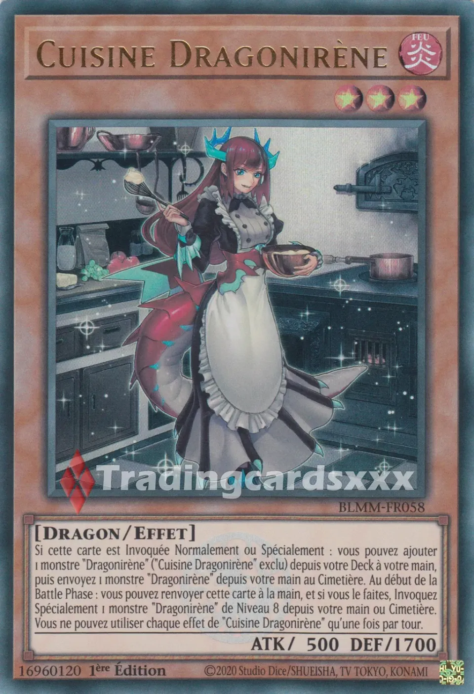 Yu-Gi-Oh! Cuisine Dragonirène BLMM-FR058 carte Ultra Rare
