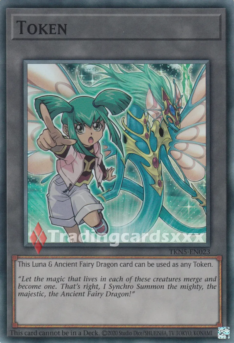 Yu-Gi-Oh! Token Luna Ancient Fairy Dragon TKN5-EN023 SR