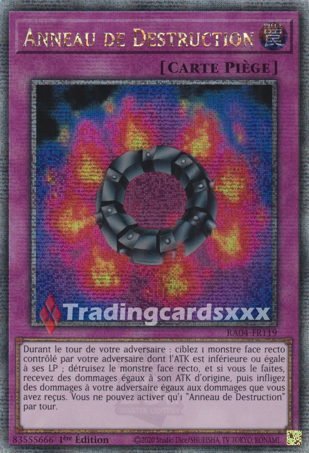 Yu-Gi-Oh! Anneau de Destruction RA04-FR119 carte 1ère édition