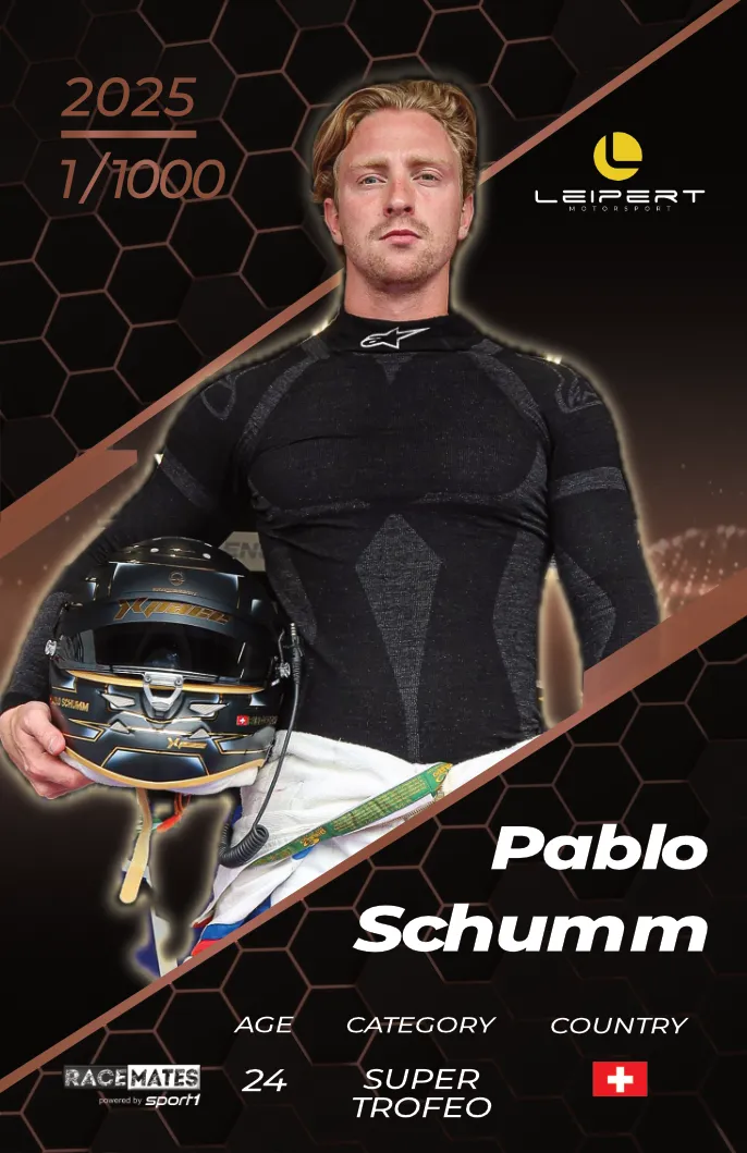 Racemates Pablo Schumm carte collector Super Trofeo