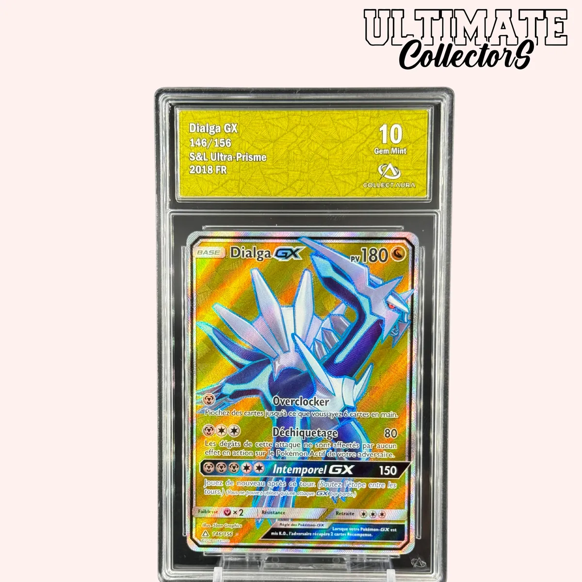 Pokémon Ultra-Prisme Dialga GX 146/156 carte Full Art FR