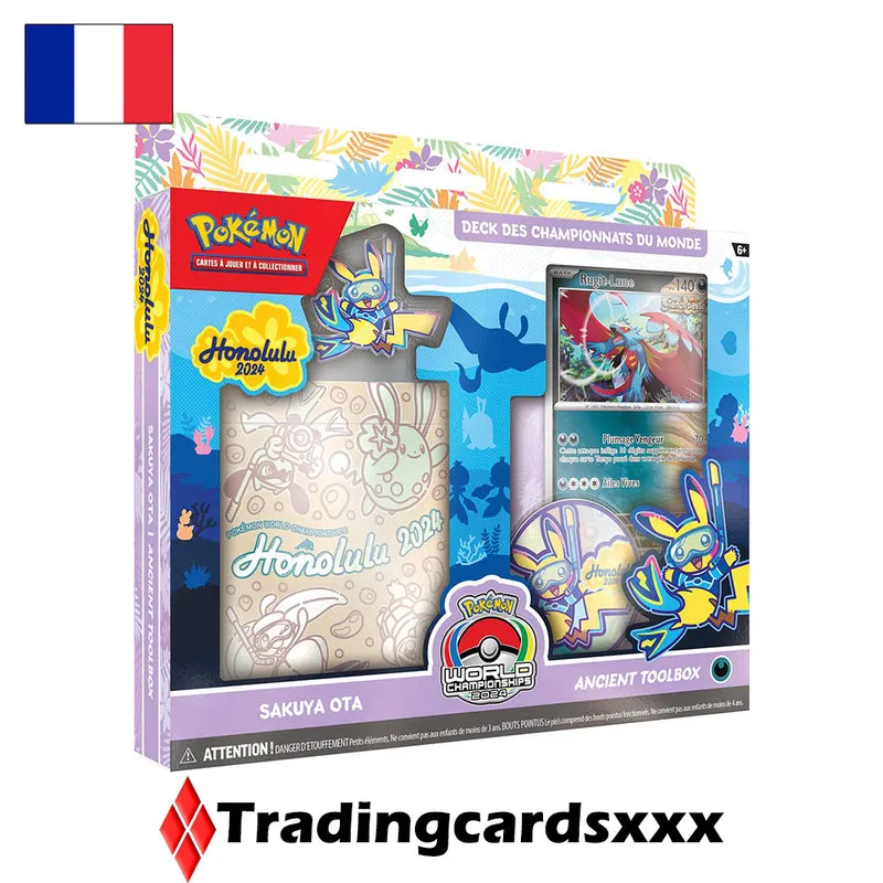 Pokémon Championnats du Monde Honolulu 2024 lot 4 decks français