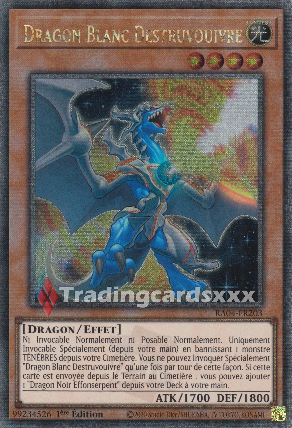 Yu-Gi-Oh! Dragon Blanc Destruvouivre RA04-FR203 carte française