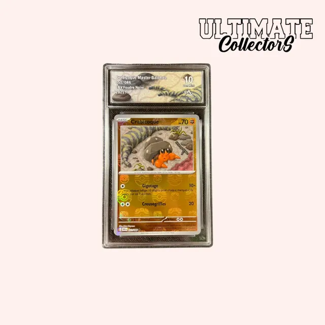 Pokémon Foudre Noire carte Crabicoque Master Ball 051/086