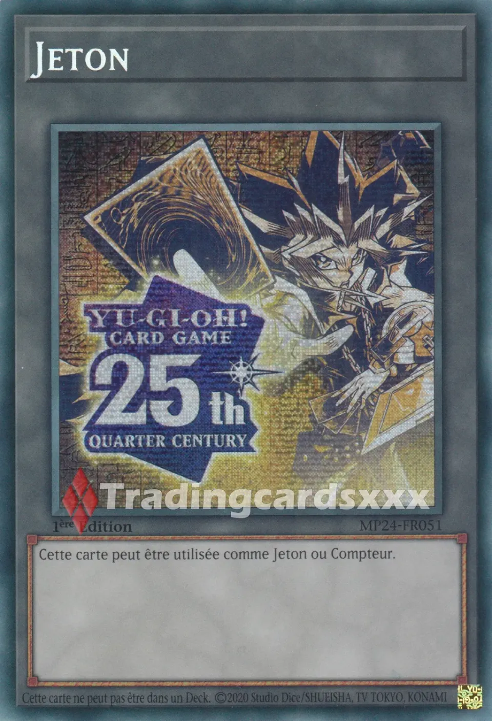 Yu-Gi-Oh! Jeton Yami Yugi 25e Anniversaire MP24-FR051 carte PSE
