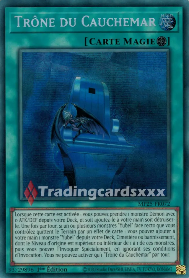 Yu-Gi-Oh! 2025 Méga-Pack Trône du Cauchemar MP25-FR072 carte PSE