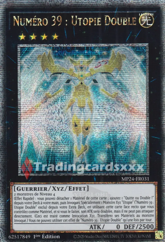 Yu-Gi-Oh! Numéro 39 Utopie Double carte QCSE MP24-FR031