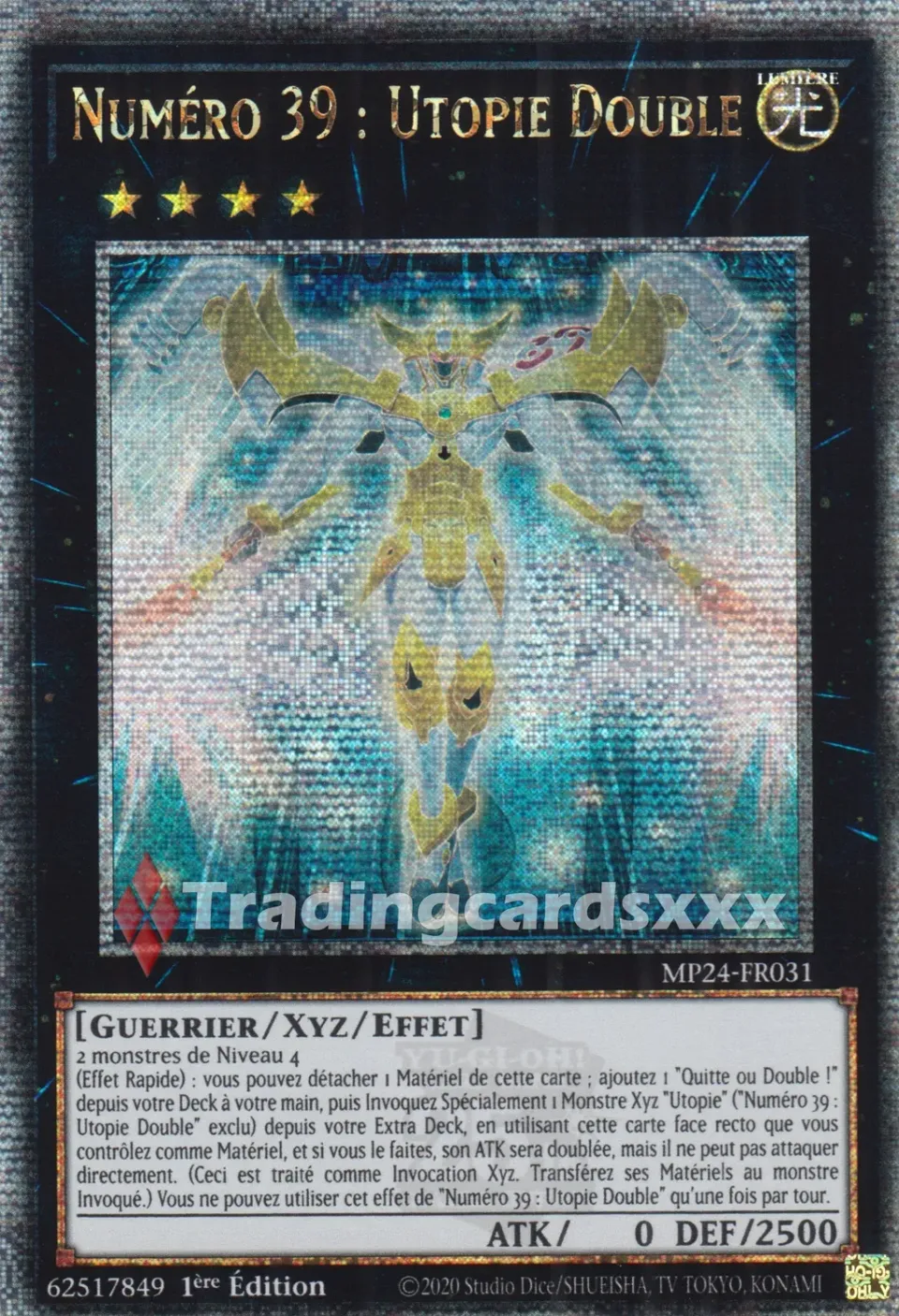 Yu-Gi-Oh! Numéro 39 Utopie Double carte QCSE MP24-FR031