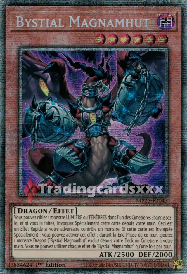 Yu-Gi-Oh! Bystial Magnamhut MP25-FR043 carte Starlight