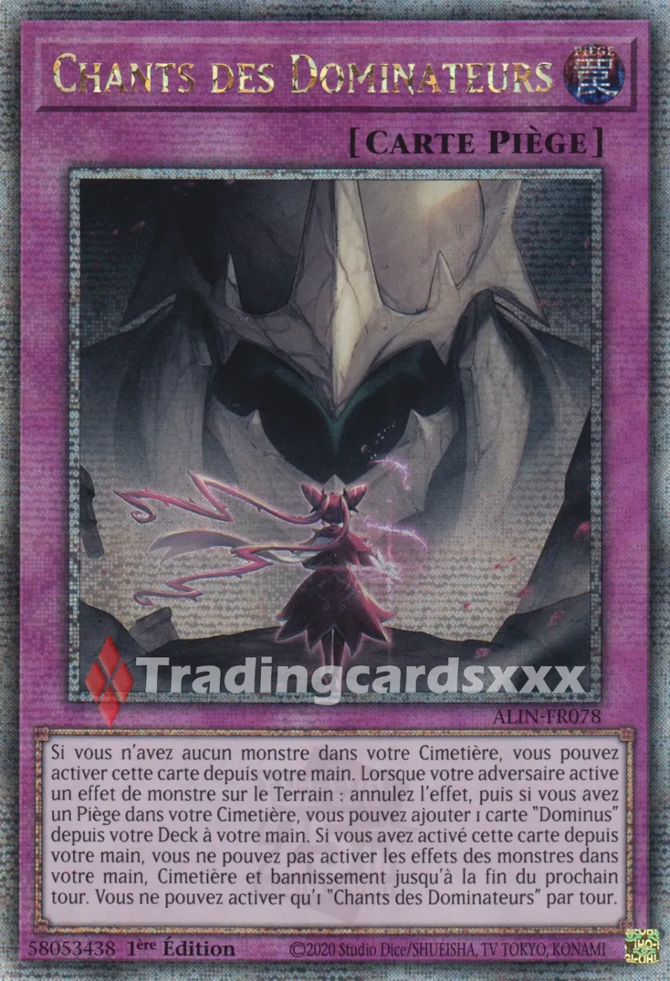 Yu-Gi-Oh! Chants des Dominateurs ALIN-FR078 Carte à l'unité