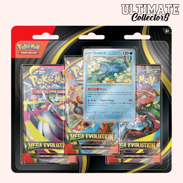 Pokémon Méga-Évolution ME1 tripack 3 boosters + promo FR