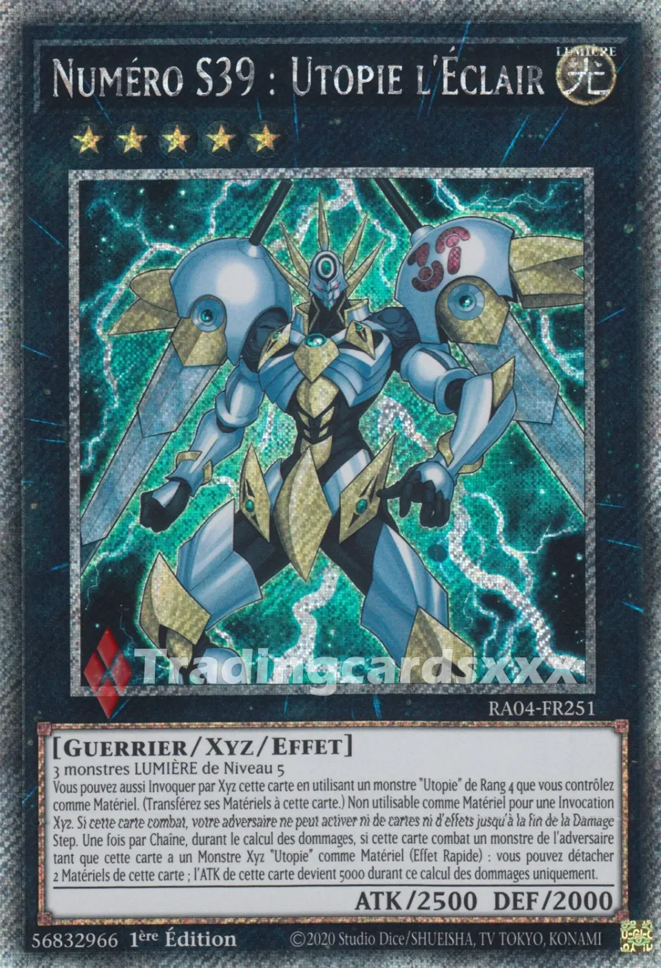 Yu-Gi-Oh! RA04 Numéro S39 Utopie l’Éclair RA04-FR251 carte