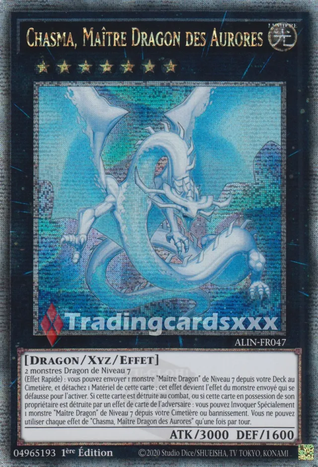 Yu-Gi-Oh! ALIN Chasma Maître Dragon des Aurores ALIN-FR047 carte