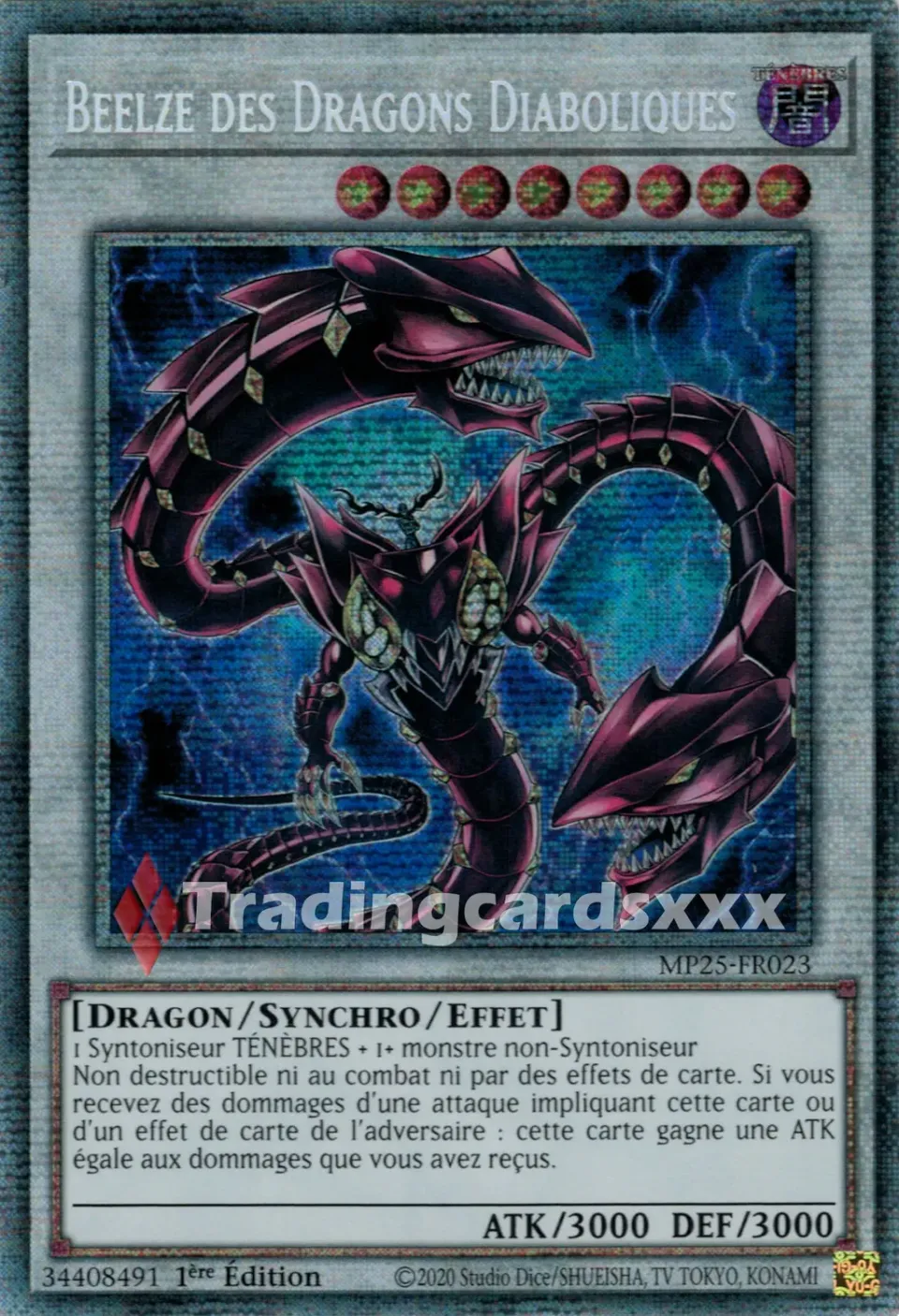 Yu-Gi-Oh! Beelze des Dragons Diaboliques carte STAR MP25-FR023