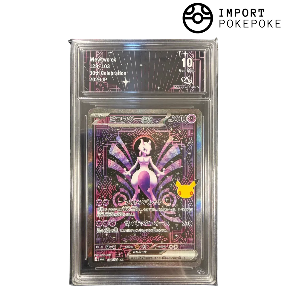 Pokémon M6a Mewtwo ex SAR 128/103 carte gradée