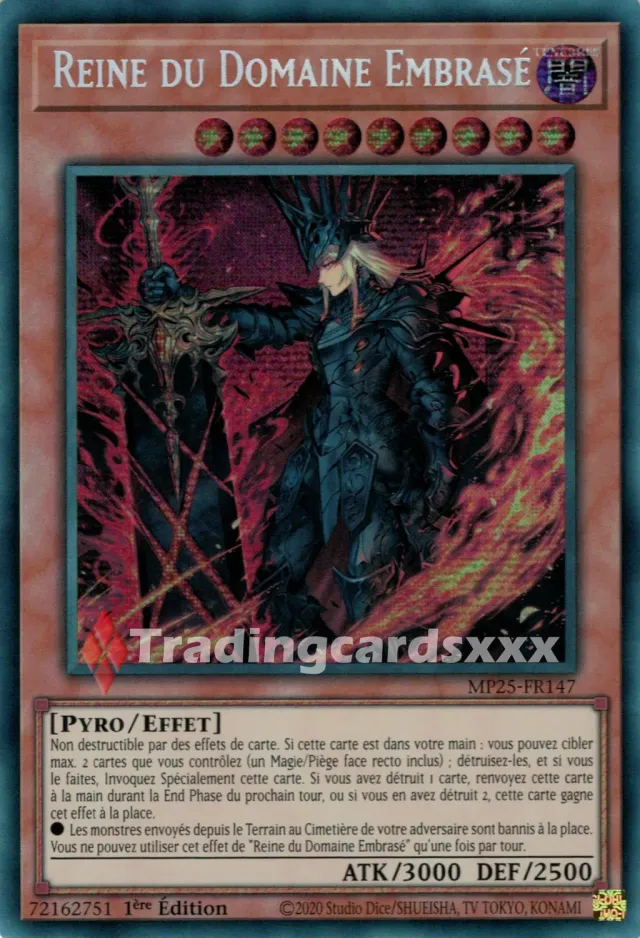 Yu-Gi-Oh! Reine Domaine Embrasé MP25-FR147 carte PSE FR