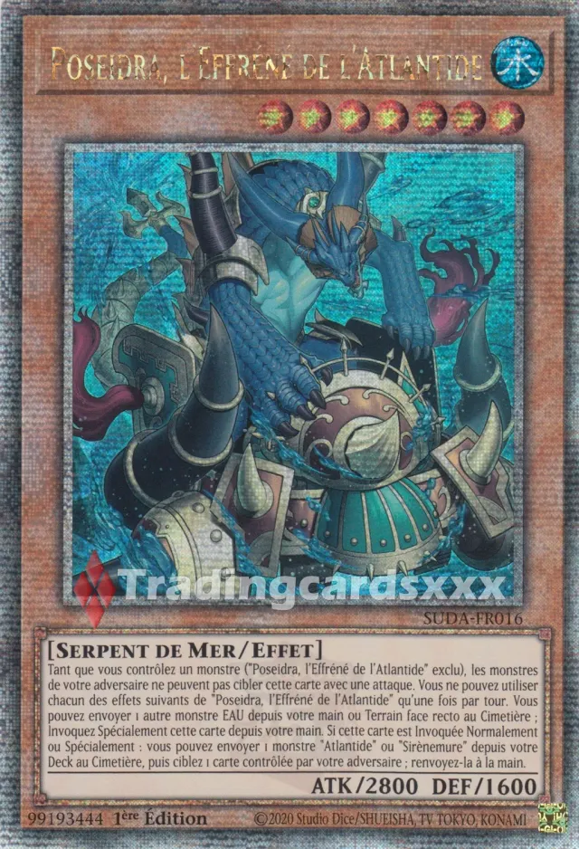 Yu-Gi-Oh! Ténèbres Suprêmes Poseidra SUDA-FR016 carte