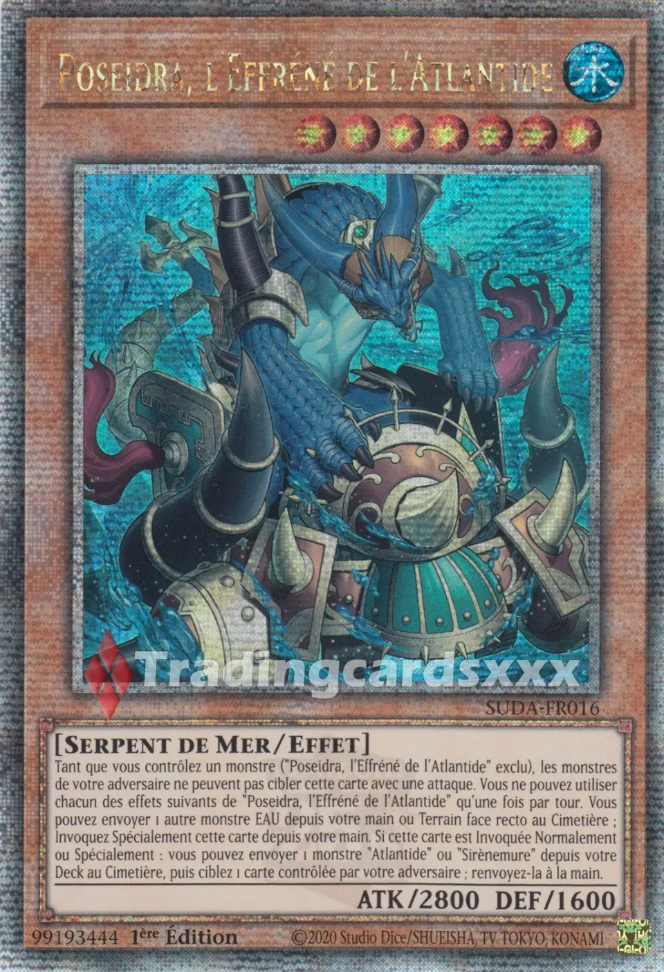 Yu-Gi-Oh! Ténèbres Suprêmes Poseidra SUDA-FR016 carte