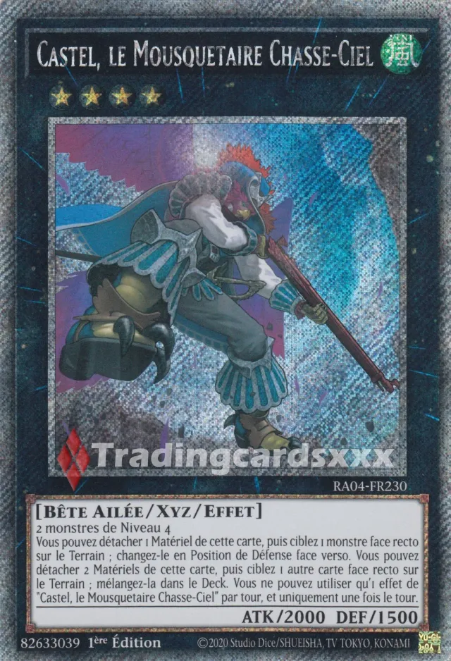 Yu-Gi-Oh! Castel RA04-FR230 carte Ruée Quart de Siècle
