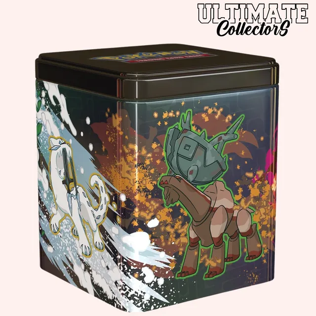 Pokémon Écarlate & Violet Tin Cube mars 2025 boîte 3 boosters
