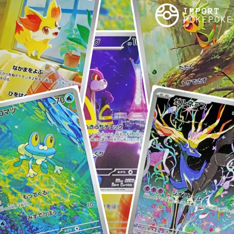 Pokémon Ninja Spinner M4 set complet 12 cartes AR japonais