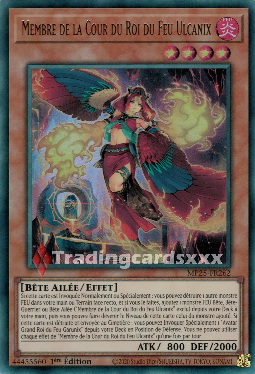 Yu-Gi-Oh! Membre de la Cour du Roi du Feu Ulcanix carte 1ère édition