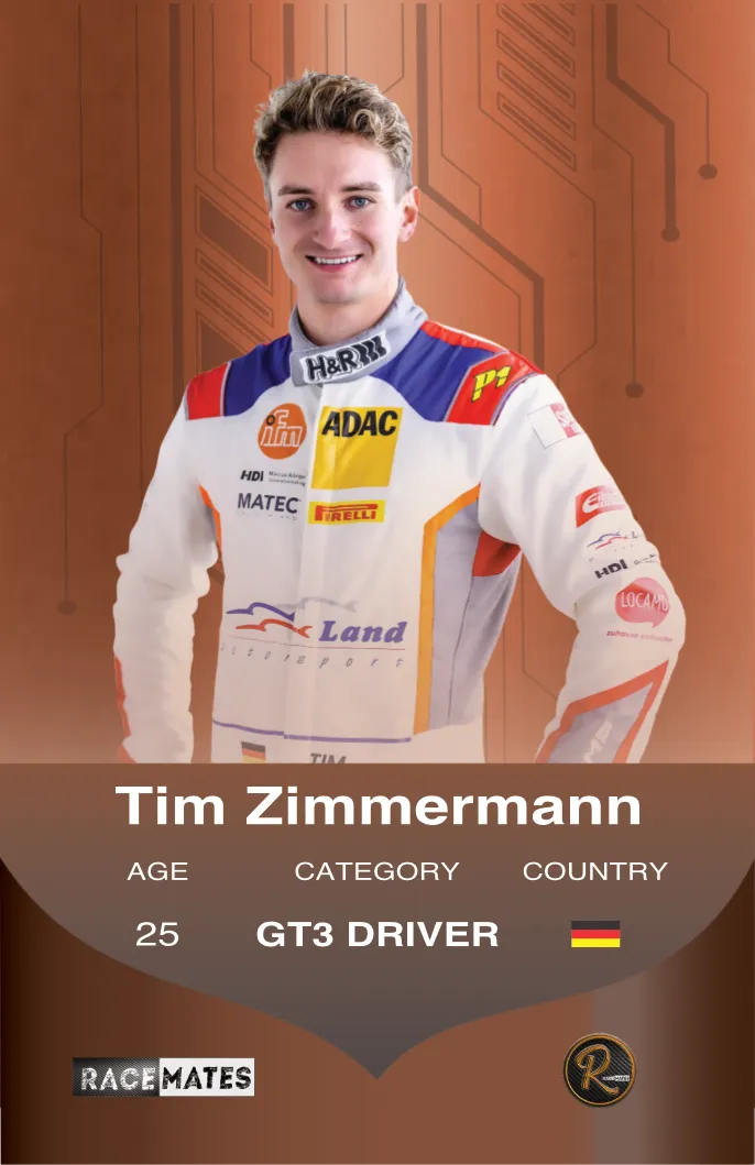 Racemates Tim Zimmermann carte collector GT3 Audi