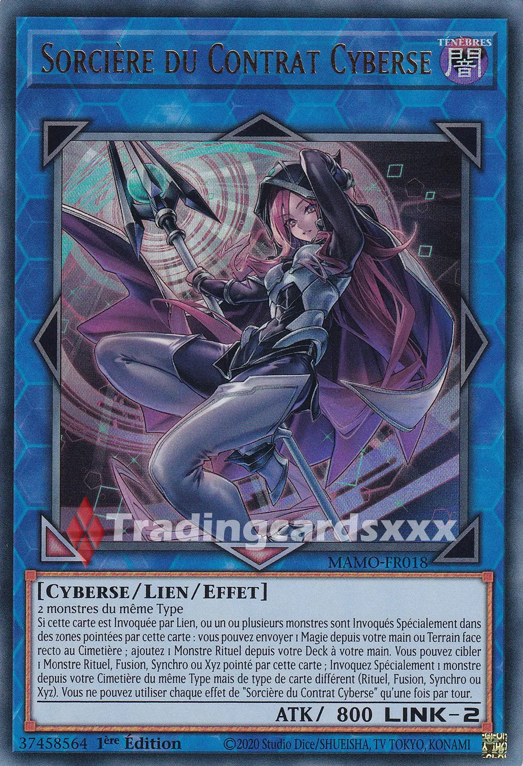Yu-Gi-Oh! Sorcière du Contrat Cyberse carte MAMO-FR018