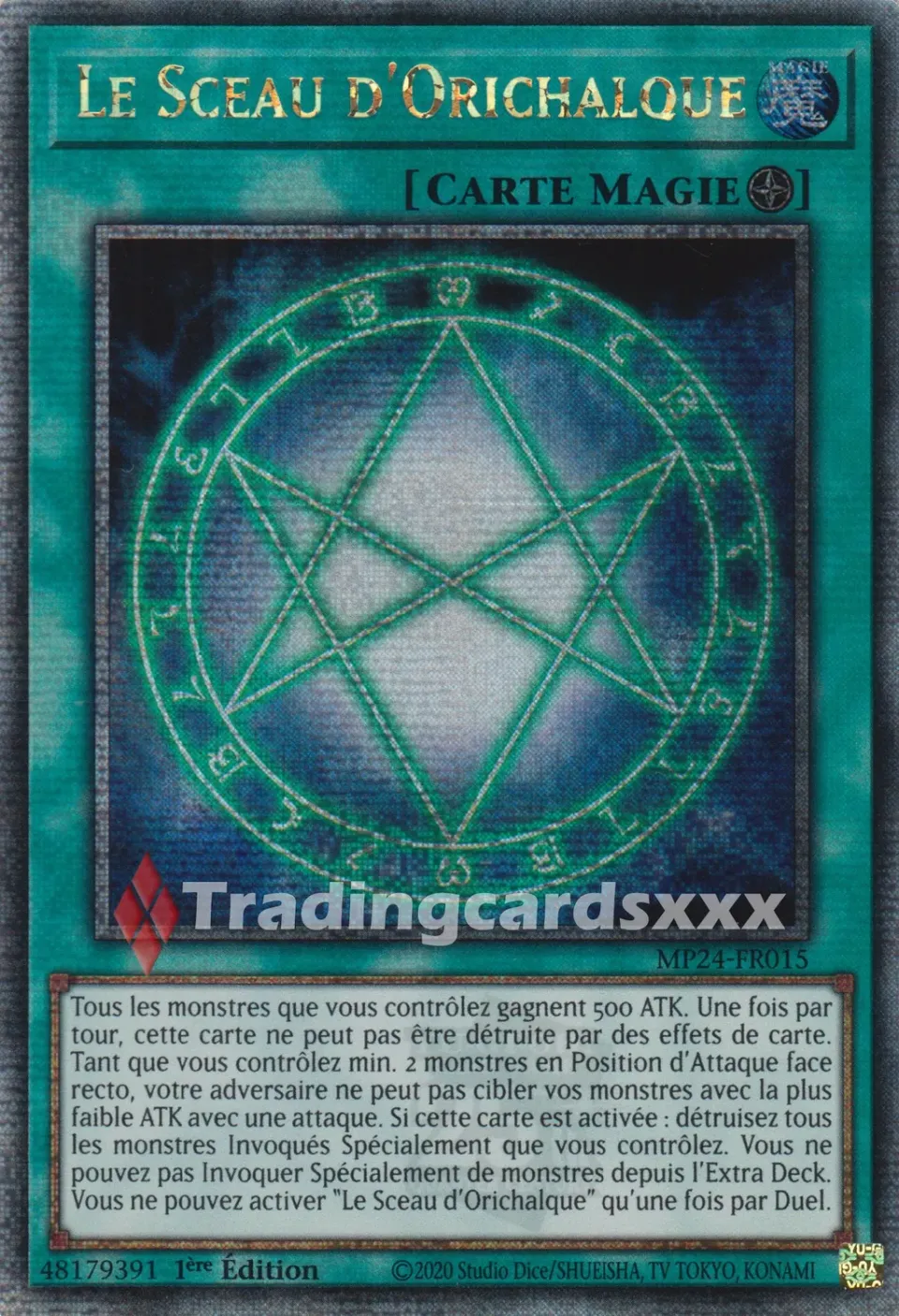 Yu-Gi-Oh! Le Sceau d'Orichalque MP24-FR015 carte QCSE 1ère édition