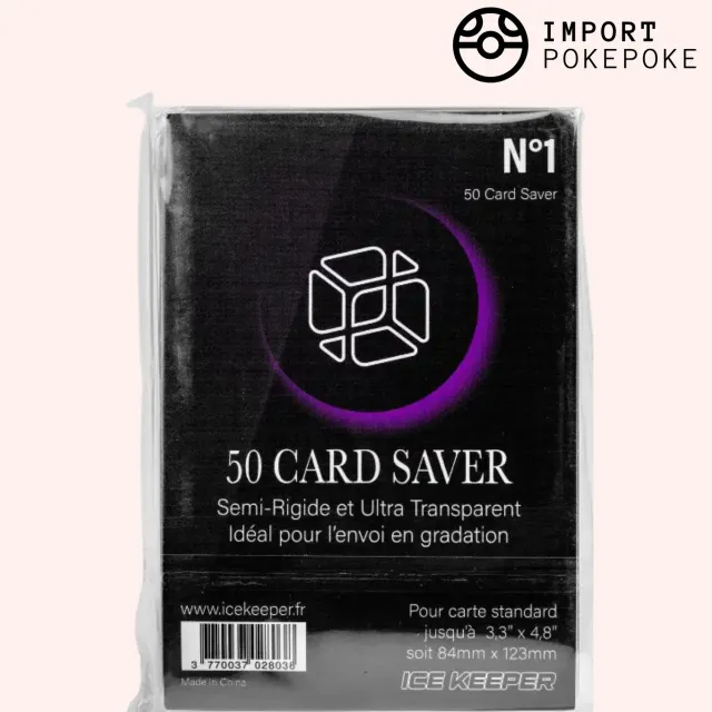 Ice Keeper Card Saver protège-cartes semi-rigide lot 50
