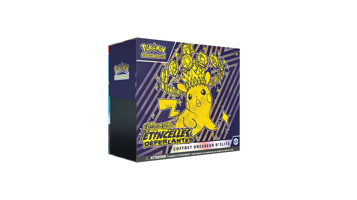 Pokemon Ecarlate Violet Etincelles Deferlantes EV8 coffret dresseur elite Pikachu