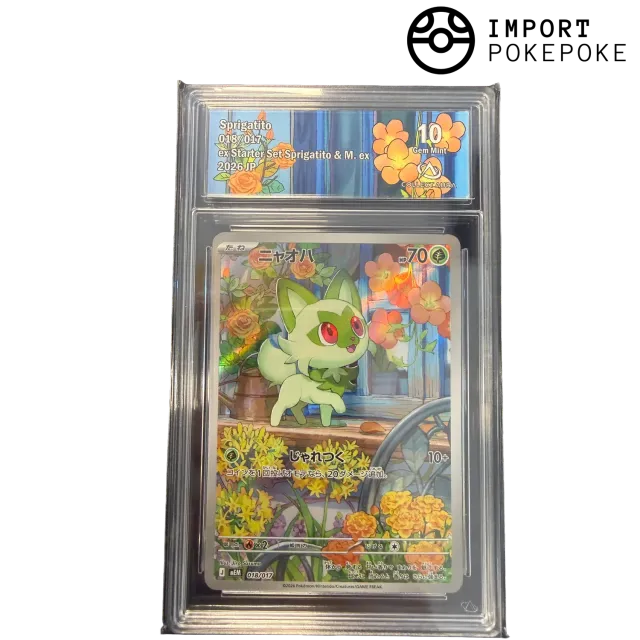 Pokémon ex Starter Set Poussacha 018/017 carte gradée AR