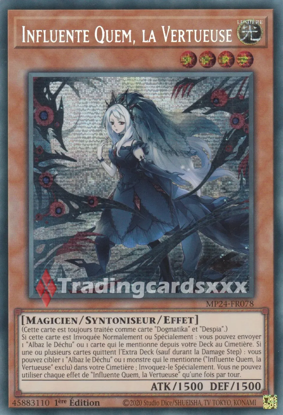 Yu-Gi-Oh! Influente Quem, la Vertueuse carte PSE MP24-FR078