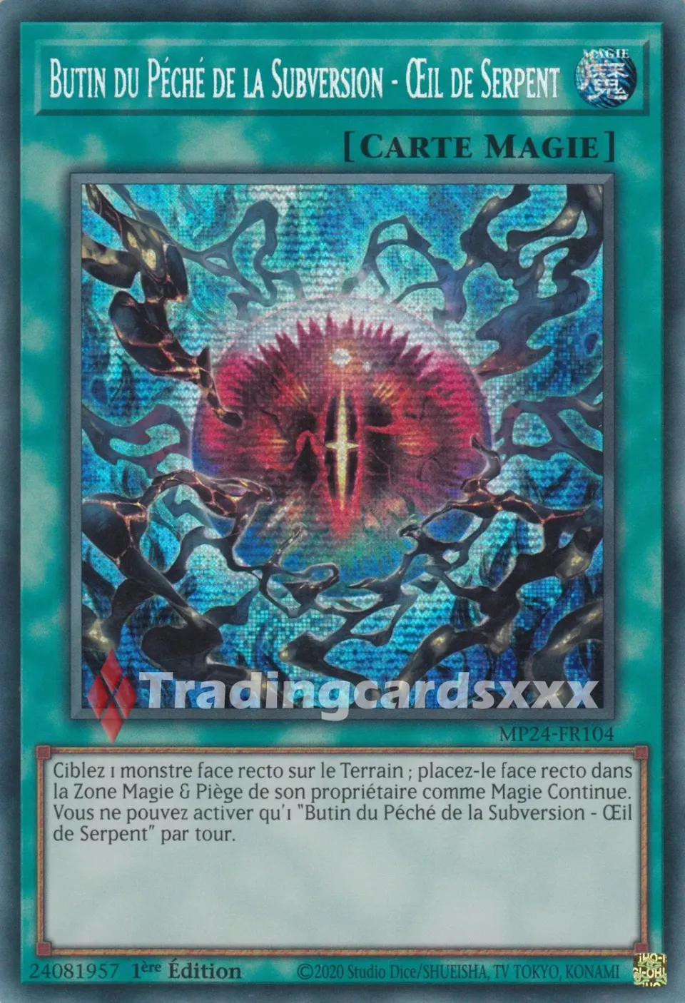 Yu-Gi-Oh! Miroirs du Duel Butin du Péché MP24-FR104 Prismatique