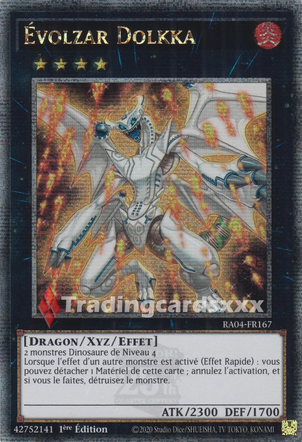Yu-Gi-Oh! Évolzar Dolkka RA04-FR167 carte à l'unité 1ère édition