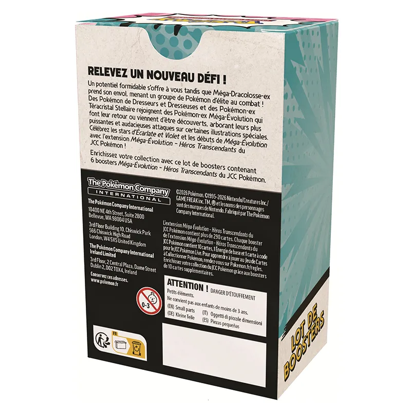 Pokémon 3 coffrets + Bundle ME2.5 + Coffret Premium Méga-Zygarde-ex