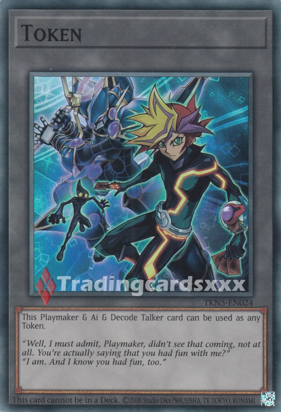 Yu-Gi-Oh! Token "Playmaker & Ai & Decode Talker" carte SR anglaise