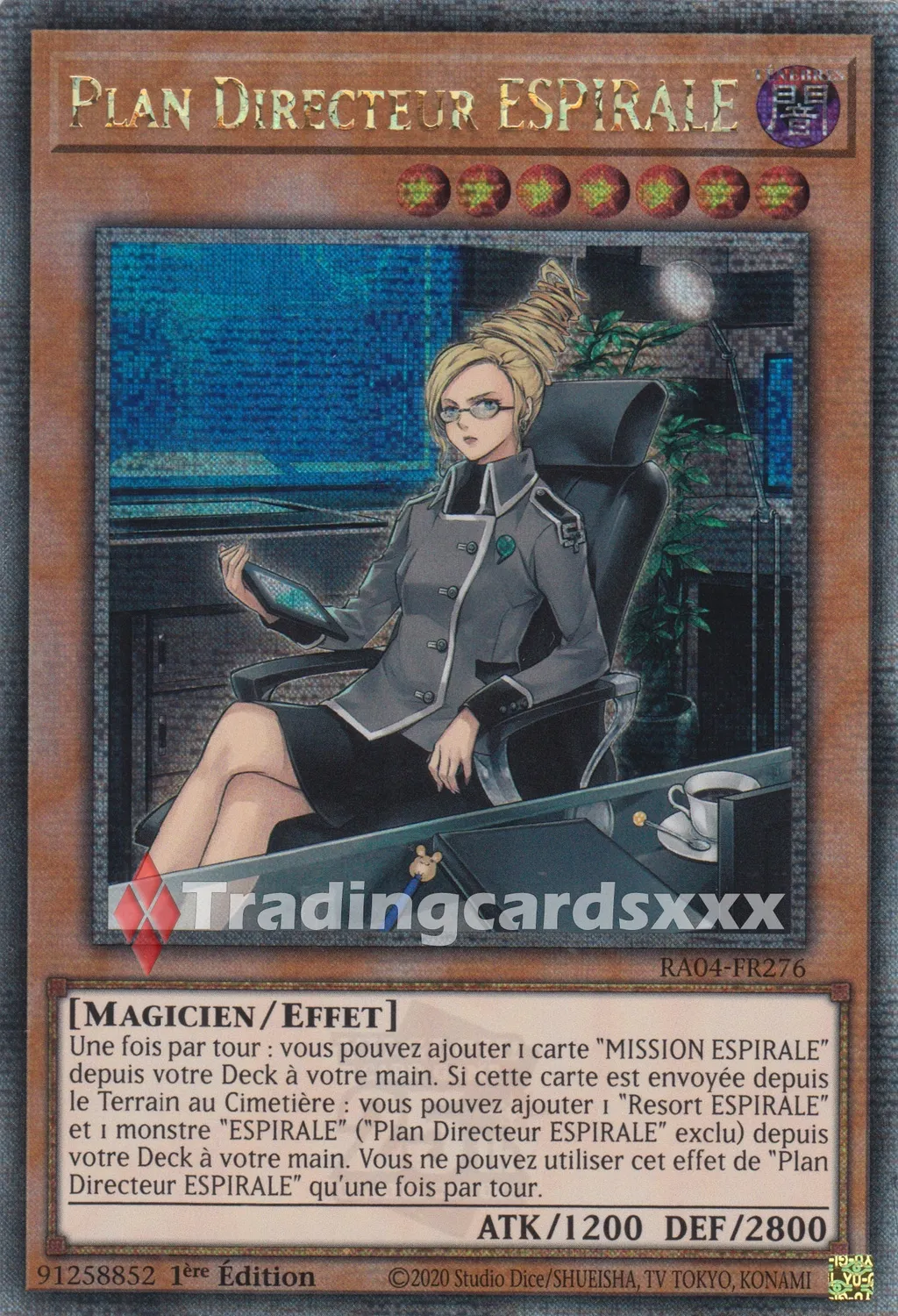 Yu-Gi-Oh! Plan Directeur ESPIRALE RA04-FR276 carte 1ère édition