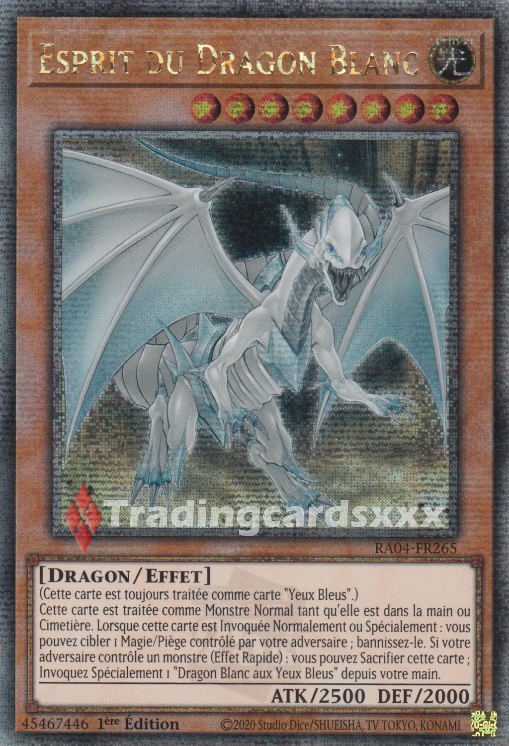 Yu-Gi-Oh! Esprit du Dragon Blanc carte à l'unité