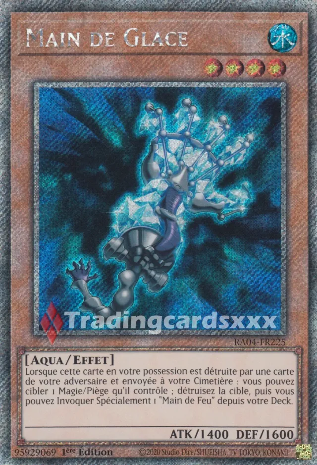 Yu-Gi-Oh! RA04-FR225 Main de Glace carte à l’unité
